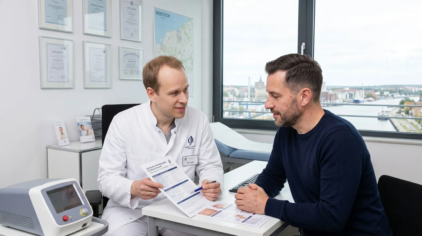 Botox beim Facharzt für Dermatologie in Schwerin, persönliche Beratung durch Dr. Dr. Ole Jung